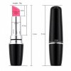 Lipstick Vibe - Discreet red lipstick vibrator black